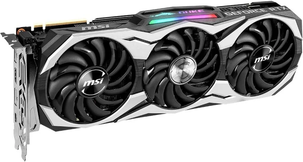 کارت گرافیک MSI Gaming GeForce RTX 2080 8GB GDRR6 256-bit VR Ready (RTX 2080 DUKE 8G OC) کارت گرافیک MSI Gaming GeForce RTX 2080 8GB GDRR6 256-bit VR Ready (RTX 2080 DUKE 8G OC)