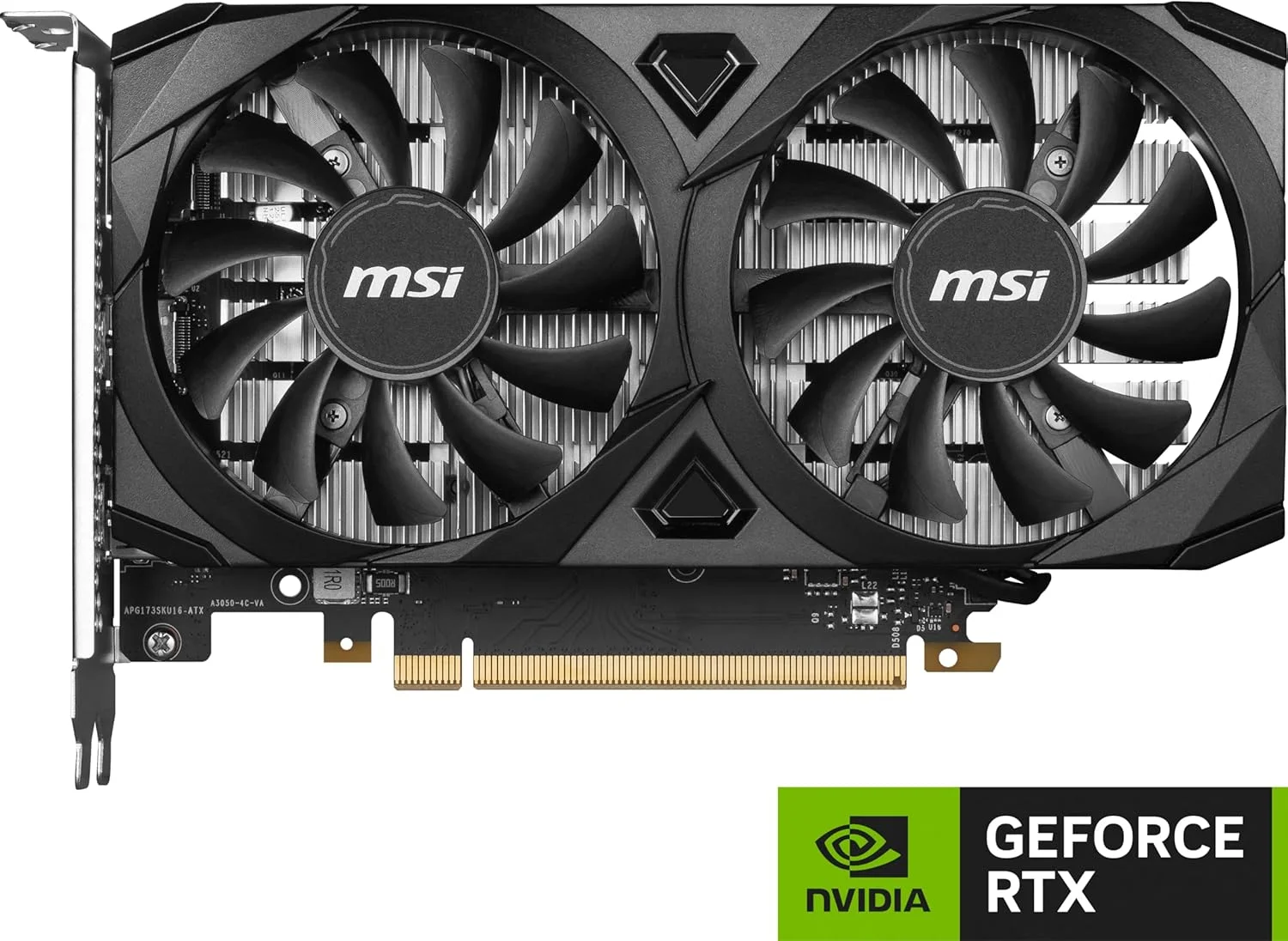 کارت گرافیک MSI Gaming RTX 3050 Ventus 2X 6G OC (NVIDIA RTX 3050، 96 بیتی، بوست کلاک: 1492 مگاهرتز، 6 گیگابایت GDDR6 14 گیگابیت بر ثانیه، HDMI/DP، معماری Ampere) کارت گرافیک MSI Gaming RTX 3050 Ventus 2X 6G OC (NVIDIA RTX 3050، 96 بیتی، بوست کلاک: 1492 مگاهرتز، 6 گیگابایت GDDR6 14 گیگابیت بر ثانیه، HDMI/DP، معماری Ampere)