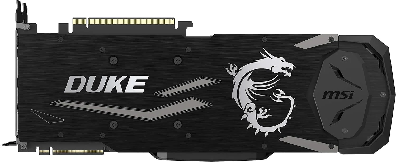کارت گرافیک MSI GAMING GeForce RTX 2080 Ti GDRR6 352-bit HDMI/DP/USB با معماری تورینگ و قابلیت Ray Tracing (مدل RTX 2080 TI DUKE 11G OC) کارت گرافیک MSI GAMING GeForce RTX 2080 Ti GDRR6 352-bit HDMI/DP/USB با معماری تورینگ و قابلیت Ray Tracing (مدل RTX 2080 TI DUKE 11G OC)