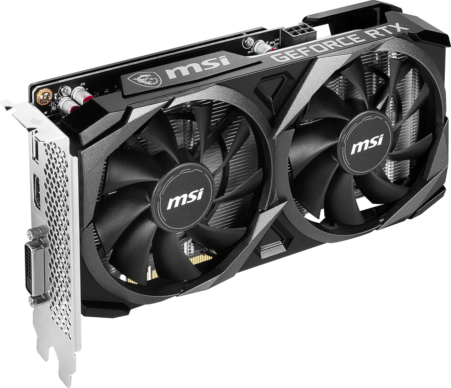 کارت گرافیک ام اس آی گیمینگ GeForce RTX 3050 8GB GDRR6 128-Bit HDMI/DP PCIe 4 Torx Twin Fans Ampere OC (مدل RTX 3050 Ventus 2X XS 8G OC) کارت گرافیک ام اس آی گیمینگ GeForce RTX 3050 8GB GDRR6 128-Bit HDMI/DP PCIe 4 Torx Twin Fans Ampere OC (مدل RTX 3050 Ventus 2X XS 8G OC)