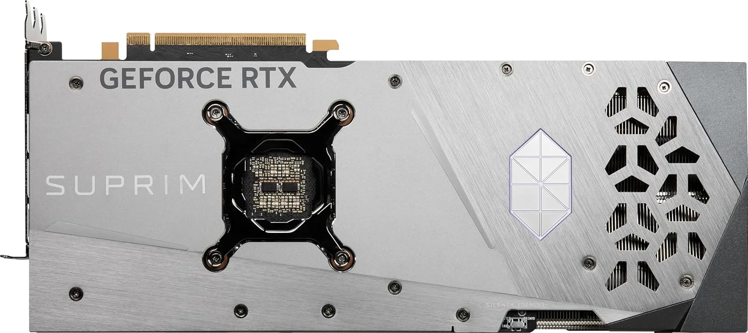 کارت گرافیک MSI Gaming RTX 4080 Super 16G SUPRIM X (NVIDIA RTX 4080 Super، 256 بیتی، فرکانس بوست: 2655 مگاهرتز، 16 گیگابایت GDRR6X 23 گیگابیت بر ثانیه، HDMI/DP، معماری Ada Lovelace) کارت گرافیک MSI Gaming RTX 4080 Super 16G SUPRIM X (NVIDIA RTX 4080 Super، 256 بیتی، فرکانس بوست: 2655 مگاهرتز، 16 گیگابایت GDRR6X 23 گیگابیت بر ثانیه، HDMI/DP، معماری Ada Lovelace)