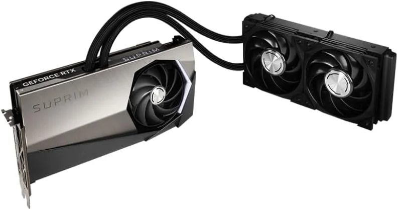 کارت گرافیک مایع خنک MSI SUPRIM Liquid X GeForce RTX 4090 (PCIe 4.0، 24GB 384Bit GDRR6X، HDMI 2.1a، DP 1.4a، TORX Fan 5.0)، همراه با کابل HDMI 2.1 کارت گرافیک مایع خنک MSI SUPRIM Liquid X GeForce RTX 4090 (PCIe 4.0، 24GB 384Bit GDRR6X، HDMI 2.1a، DP 1.4a، TORX Fan 5.0)، همراه با کابل HDMI 2.1