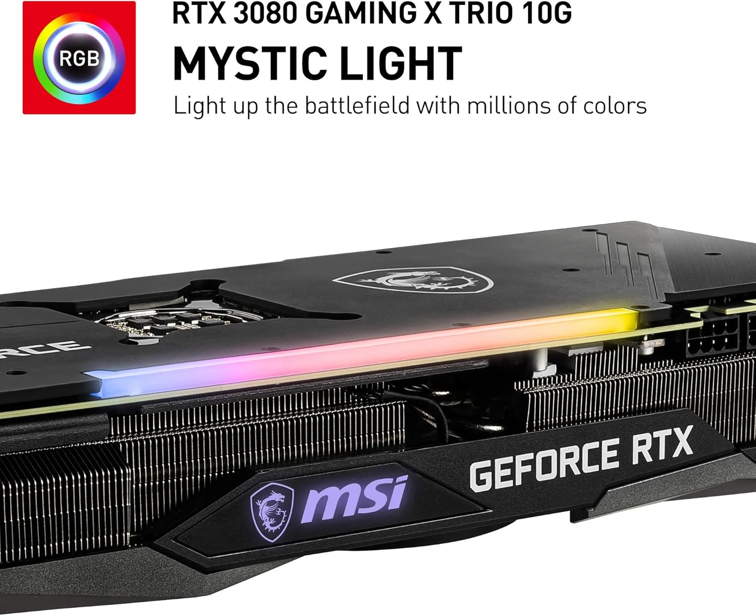 کارت گرافیک MSI Gaming GeForce RTX 3080 10GB GDRR6X 320-Bit HDMI/DP Nvlink Tri-Frozr 2 Ampere Architecture OC (RTX 3080 GAMING X TRIO 10G), G3080GXT10 کارت گرافیک MSI Gaming GeForce RTX 3080 10GB GDRR6X 320-Bit HDMI/DP Nvlink Tri-Frozr 2 Ampere Architecture OC (RTX 3080 GAMING X TRIO 10G), G3080GXT10