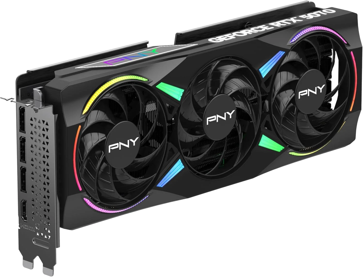 کارت گرافیک PNY GeForce RTX™ 5070 12GB ARGB OC با سه فن - DLSS 4 کارت گرافیک PNY GeForce RTX™ 5070 12GB ARGB OC با سه فن - DLSS 4