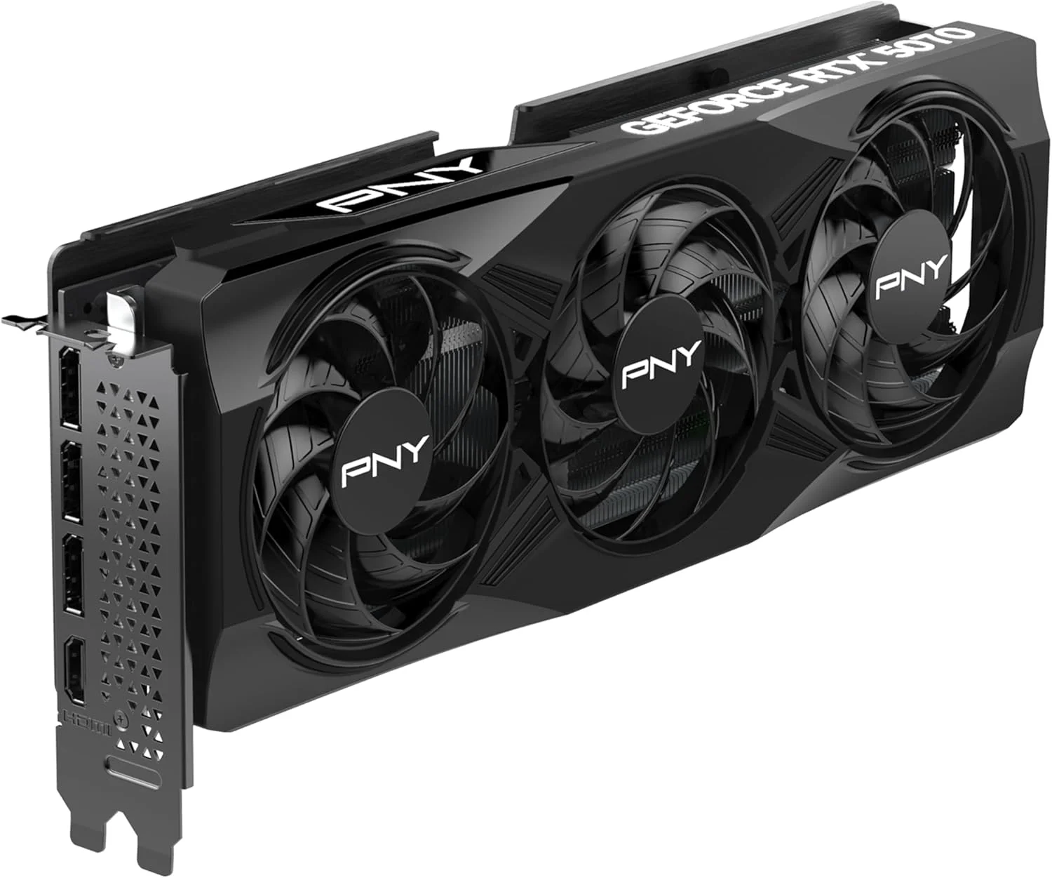 کارت گرافیک PNY GeForce RTX™ 5070 12GB OC DLSS 4 با سه فن کارت گرافیک PNY GeForce RTX™ 5070 12GB OC DLSS 4 با سه فن