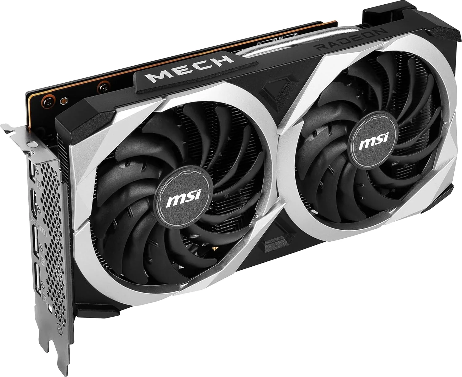 کارت گرافیک گیمینگ ام اس آی Radeon Rx 6600 Xt Mech 2X 8G Oc - حافظه 8 گیگابایت GDDR6، فرکانس 2602 مگاهرتز، Pci Express 4، رابط 128 بیتی، 3 عدد DisplayPort V 1.4، درگاه Hdmi 2.1 (پشتیبانی از 4K و 8K) کارت گرافیک گیمینگ ام اس آی Radeon Rx 6600 Xt Mech 2X 8G Oc - حافظه 8 گیگابایت GDDR6، فرکانس 2602 مگاهرتز، Pci Express 4، رابط 128 بیتی، 3 عدد DisplayPort V 1.4، درگاه Hdmi 2.1 (پشتیبانی از 4K و 8K)