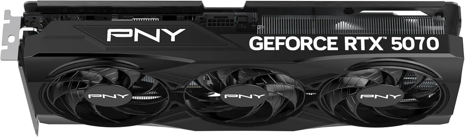 کارت گرافیک PNY GeForce RTX™ 5070 12GB OC DLSS 4 با سه فن کارت گرافیک PNY GeForce RTX™ 5070 12GB OC DLSS 4 با سه فن
