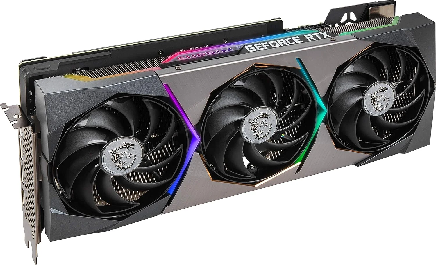 کارت گرافیک گیمینگ ام اس آی (بازسازی شده) Geforce RTX 3070 Ti Suprim X 8G، 8 گیگابایت GDDR6X، PCI Express Gen 4، 19 گیگابیت بر ثانیه کارت گرافیک گیمینگ ام اس آی (بازسازی شده) Geforce RTX 3070 Ti Suprim X 8G، 8 گیگابایت GDDR6X، PCI Express Gen 4، 19 گیگابیت بر ثانیه