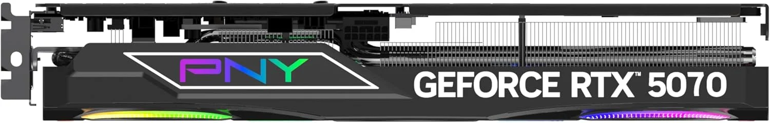 کارت گرافیک PNY GeForce RTX™ 5070 12GB ARGB OC با سه فن - DLSS 4 کارت گرافیک PNY GeForce RTX™ 5070 12GB ARGB OC با سه فن - DLSS 4
