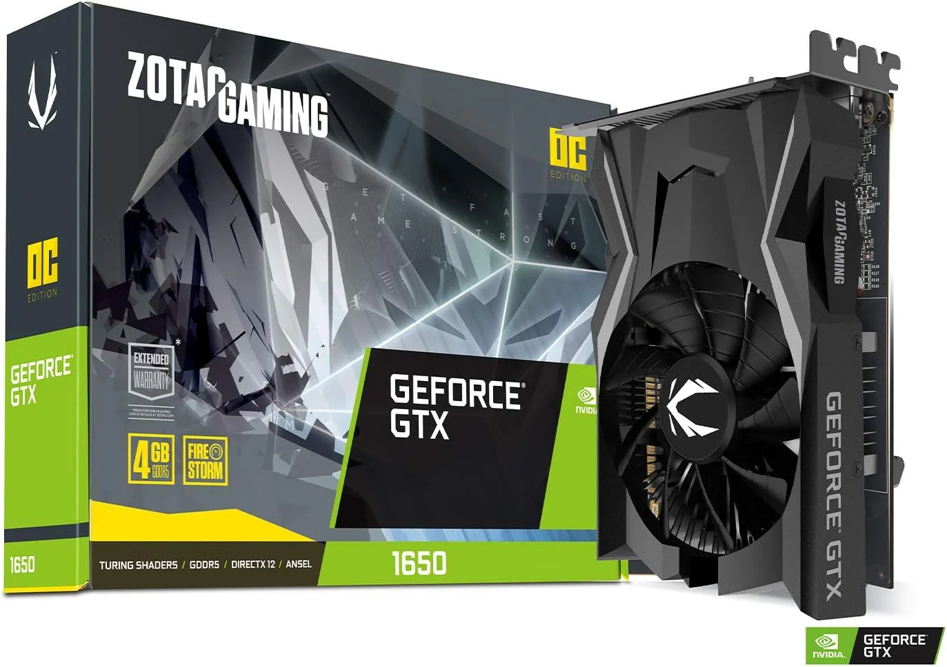 کارت گرافیک گیمینگ ZOTAC Gaming GeForce GTX 1650 OC 4GB GDDR5 128-Bit، فوق العاده جمع و جور، ZT-T16500F-10L