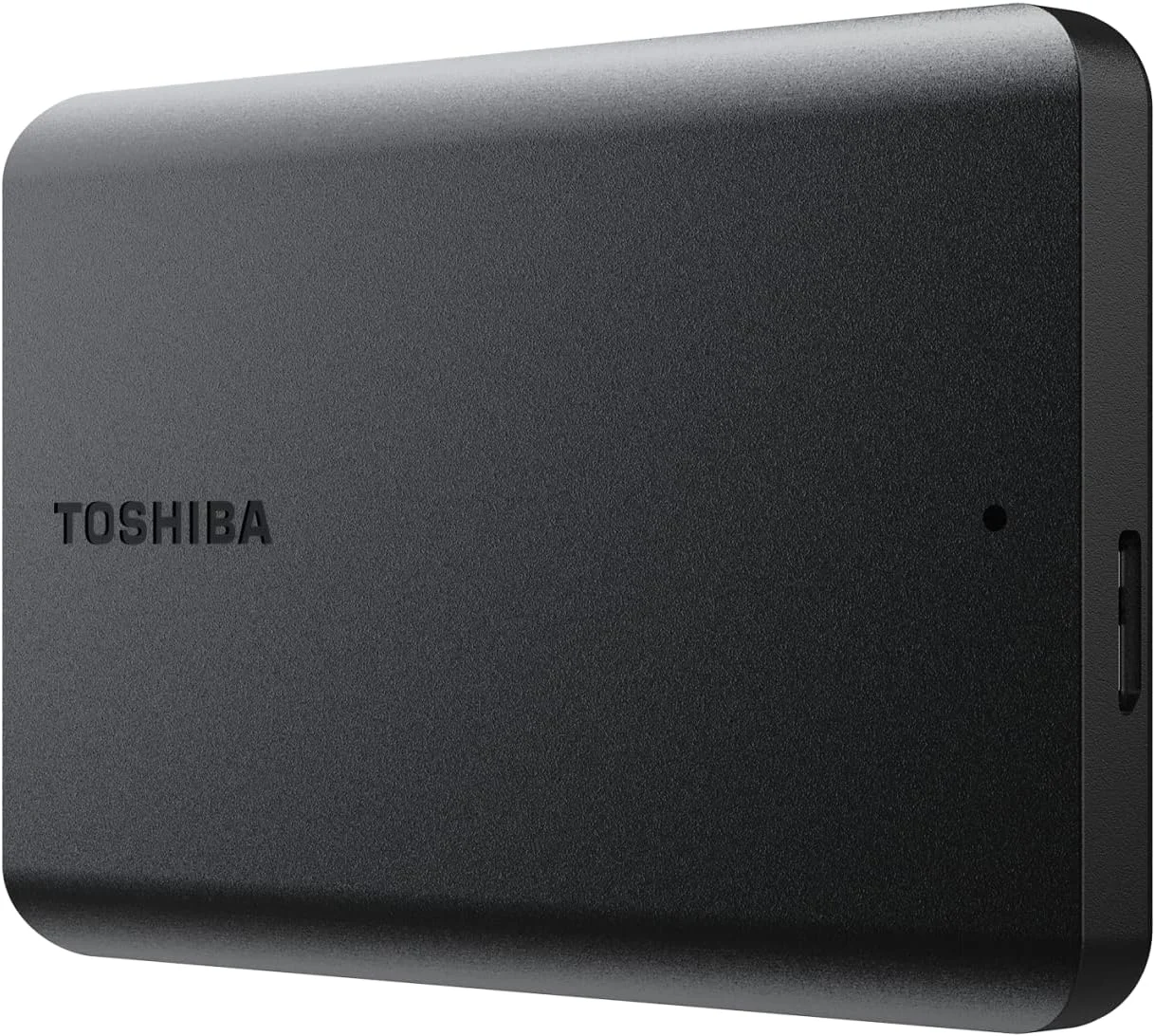 هارد اکسترنال قابل حمل 2 ترابایتی توشیبا Canvio Basics USB 3.2 Gen1، مشکی