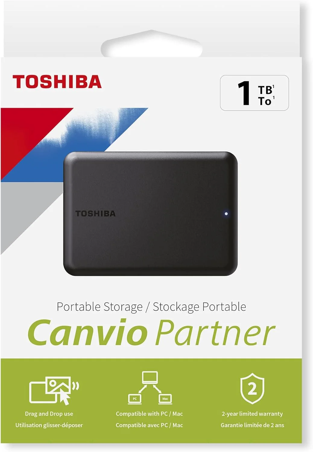 هارد اکسترنال قابل حمل توشیبا Canvio Partner با ظرفیت 1 ترابایت USB 3.2 Gen1، مشکی هارد اکسترنال قابل حمل توشیبا Canvio Partner با ظرفیت 1 ترابایت USB 3.2 Gen1، مشکی