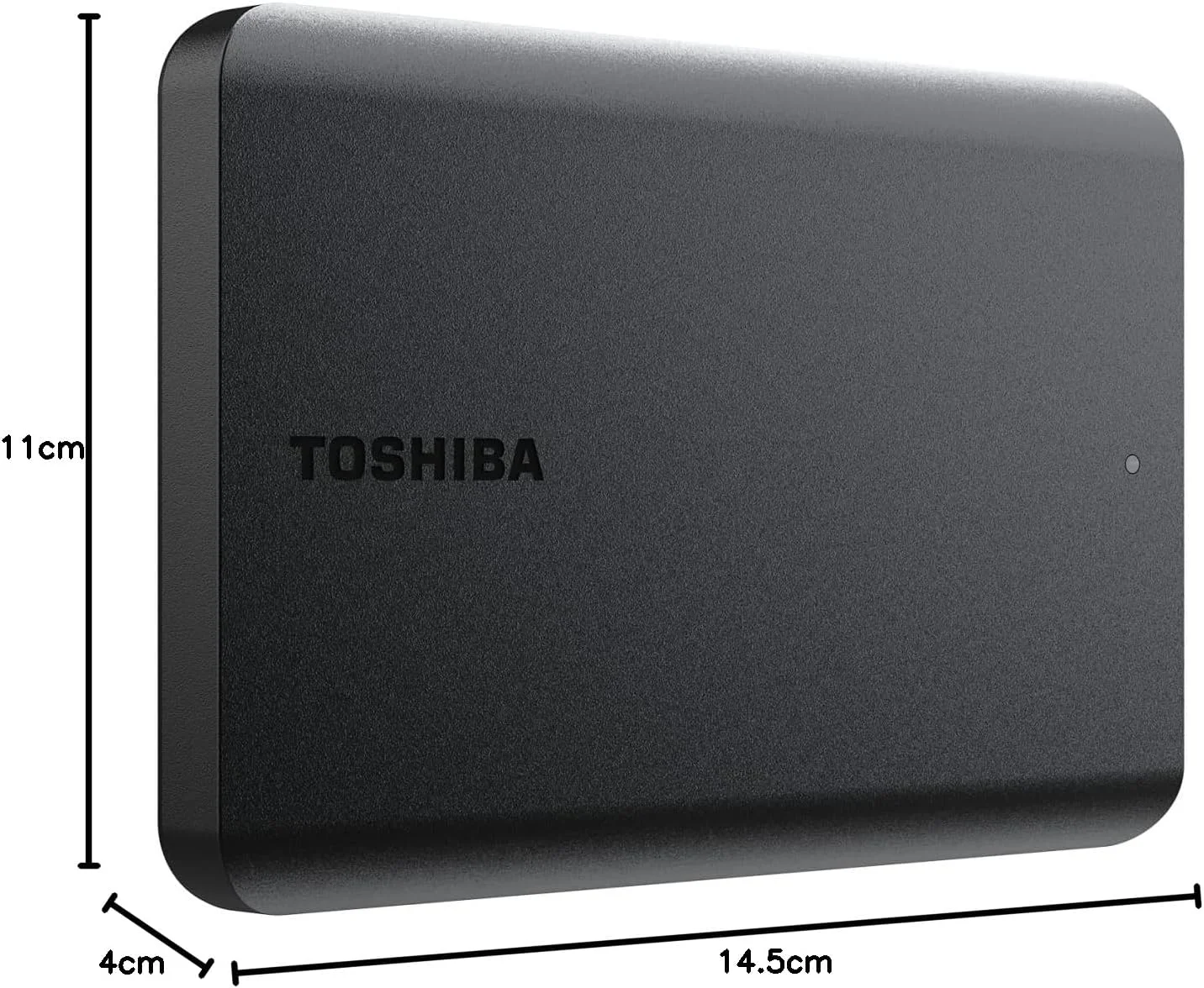هارد اکسترنال قابل حمل 2 ترابایتی توشیبا Canvio Basics USB 3.2 Gen1، مشکی