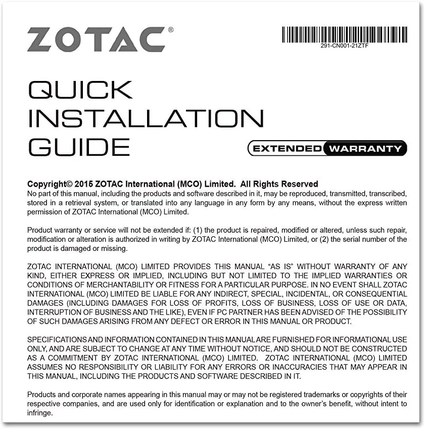 کارت گرافیک گیمینگ فوق فشرده ZOTAC GeForce VR Ready مدل ZT-T16610F-10L