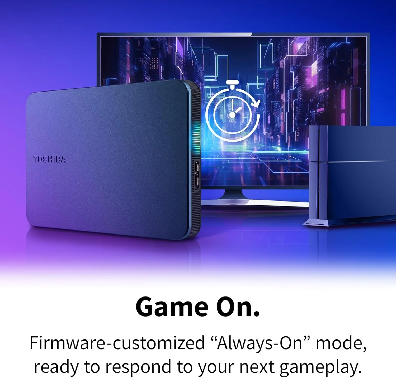 هارد اکسترنال قابل حمل گیمینگ توشیبا Canvio با ظرفیت 1 ترابایت، USB 3.2، برای پلی استیشن و ایکس باکس، مشکی (HDTX210EK3AA) هارد اکسترنال قابل حمل گیمینگ توشیبا Canvio با ظرفیت 1 ترابایت، USB 3.2، برای پلی استیشن و ایکس باکس، مشکی (HDTX210EK3AA)