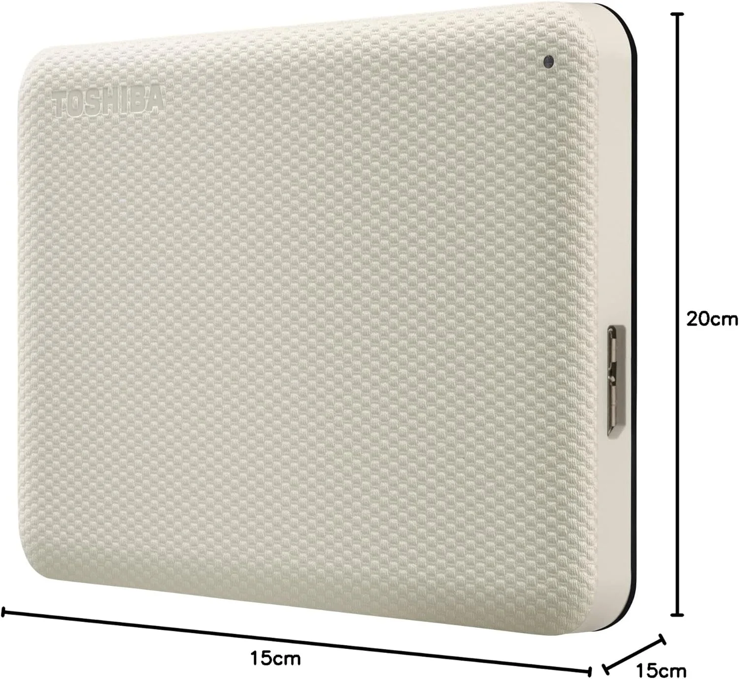 هارد اکسترنال قابل حمل توشیبا Canvio Advance با ظرفیت 1 ترابایت، USB 3.2، سفید - HDTCA10EW3AA هارد اکسترنال قابل حمل توشیبا Canvio Advance با ظرفیت 1 ترابایت، USB 3.2، سفید - HDTCA10EW3AA