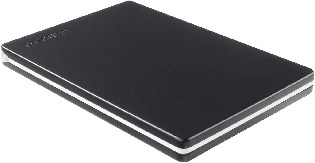 هارد اکسترنال قابل حمل توشیبا Canvio Slim با ظرفیت 1 ترابایت، USB 3.0، مشکی - HDTD310XK3DA