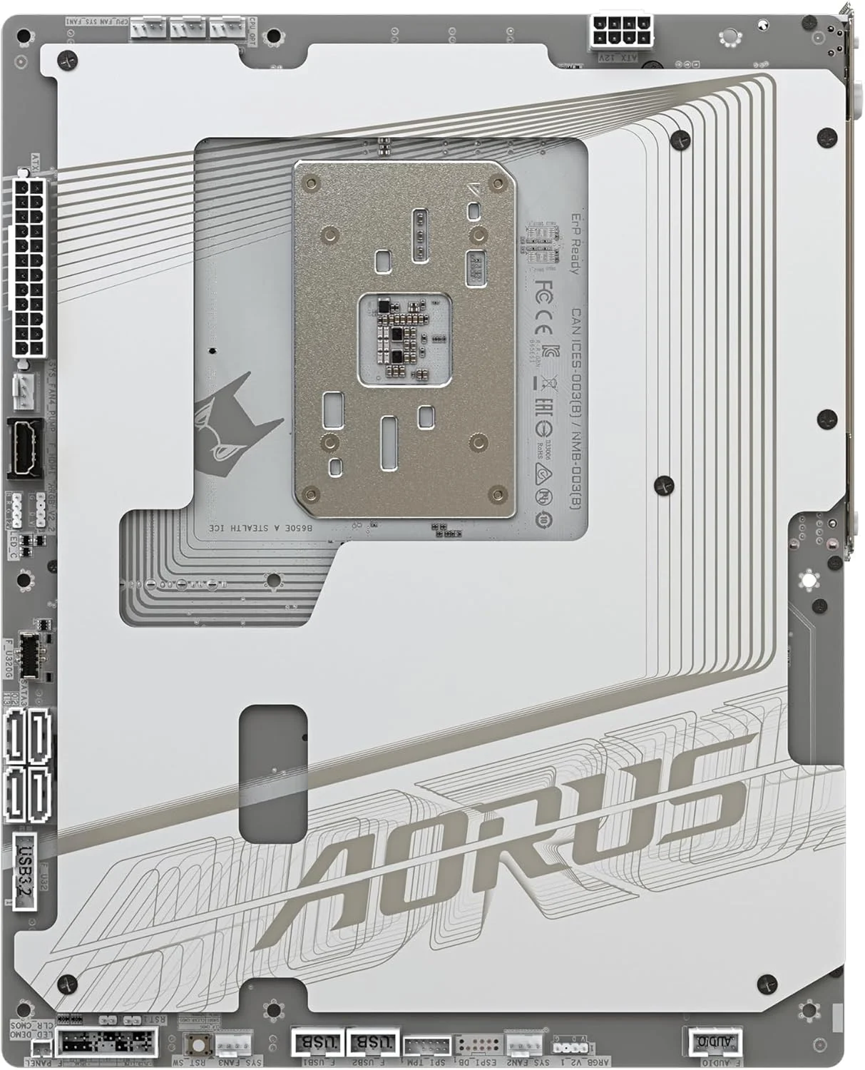 مادربرد GIGABYTE B650E AORUS STEALTH ICE - پشتیبانی از پردازنده های AMD Ryzen 9000 - دارای VRM با 12+2+2 فاز - پشتیبانی از DDR5 تا 8000 مگاهرتز (OC) - دارای 1xPCIe 5.0 M2 + 3xPCIe 4.0 M.2 - دارای Wi-Fi 7 - دارای LAN 2.5GbE - دارای USB 3.2 Gen 2x2