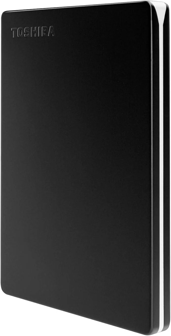 هارد اکسترنال قابل حمل توشیبا Canvio Slim با ظرفیت 1 ترابایت، USB 3.0، مشکی - HDTD310XK3DA