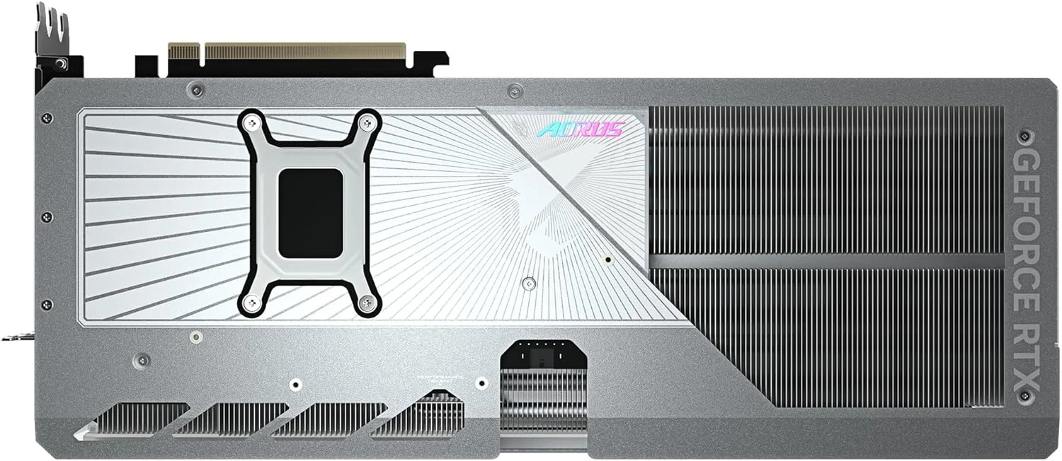 کارت گرافیک گیگابایت AORUS GeForce RTX 5080 MASTER ICE 16G - با 16 گیگابایت حافظه GDDR7، رابط 256 بیتی، PCI-E 5.0، فرکانس هسته 2805 مگاهرتز، 3 پورت DP 2.1a، 1 پورت HDMI 2.1b، NVIDIA DLSS 4، مدل GV-N5080AORUSM ICE-16GD