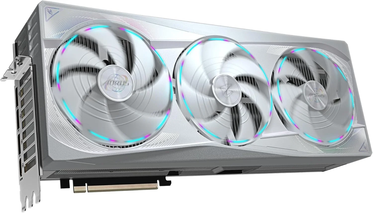 کارت گرافیک گیگابایت AORUS GeForce RTX 5090 MASTER ICE 32G - حافظه 32 گیگابایت GDDR7، رابط 512 بیتی، PCI-E 5.0، فرکانس هسته 2655 مگاهرتز، 3 پورت DP 2.1a، 1 پورت HDMI 2.1b، NVIDIA DLSS 4، مدل GV-N5090AORUSM ICE-32GD کارت گرافیک گیگابایت AORUS GeForce RTX 5090 MASTER ICE 32G - حافظه 32 گیگابایت GDDR7، رابط 512 بیتی، PCI-E 5.0، فرکانس هسته 2655 مگاهرتز، 3 پورت DP 2.1a، 1 پورت HDMI 2.1b، NVIDIA DLSS 4، مدل GV-N5090AORUSM ICE-32GD