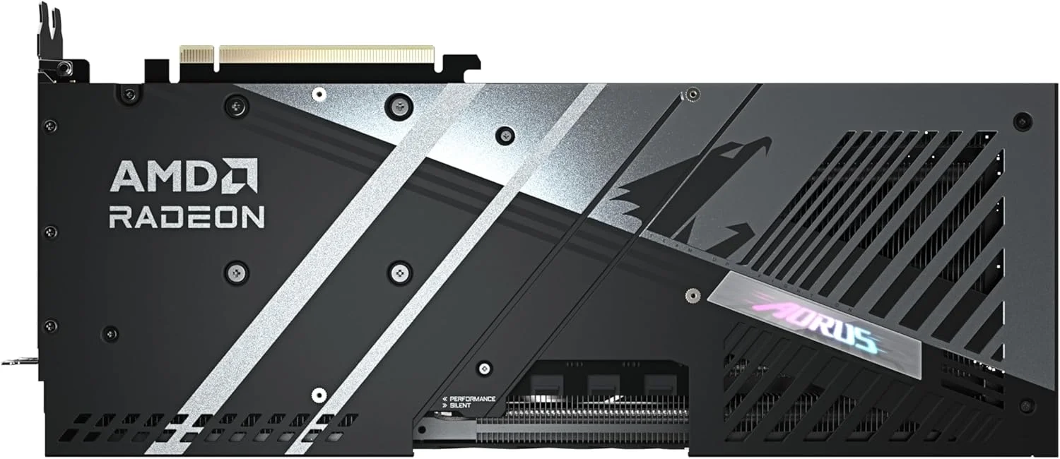 کارت گرافیک گیگابایت AORUS Radeon RX 9070 XT ELITE 16G - با 16 گیگابایت حافظه GDDR6، 256 بیت، PCI-E 5.0، فرکانس هسته 3100 مگاهرتز، 2 پورت DisplayPort، 2 پورت HDMI، GV-R9070XTAORUS E-16GD
