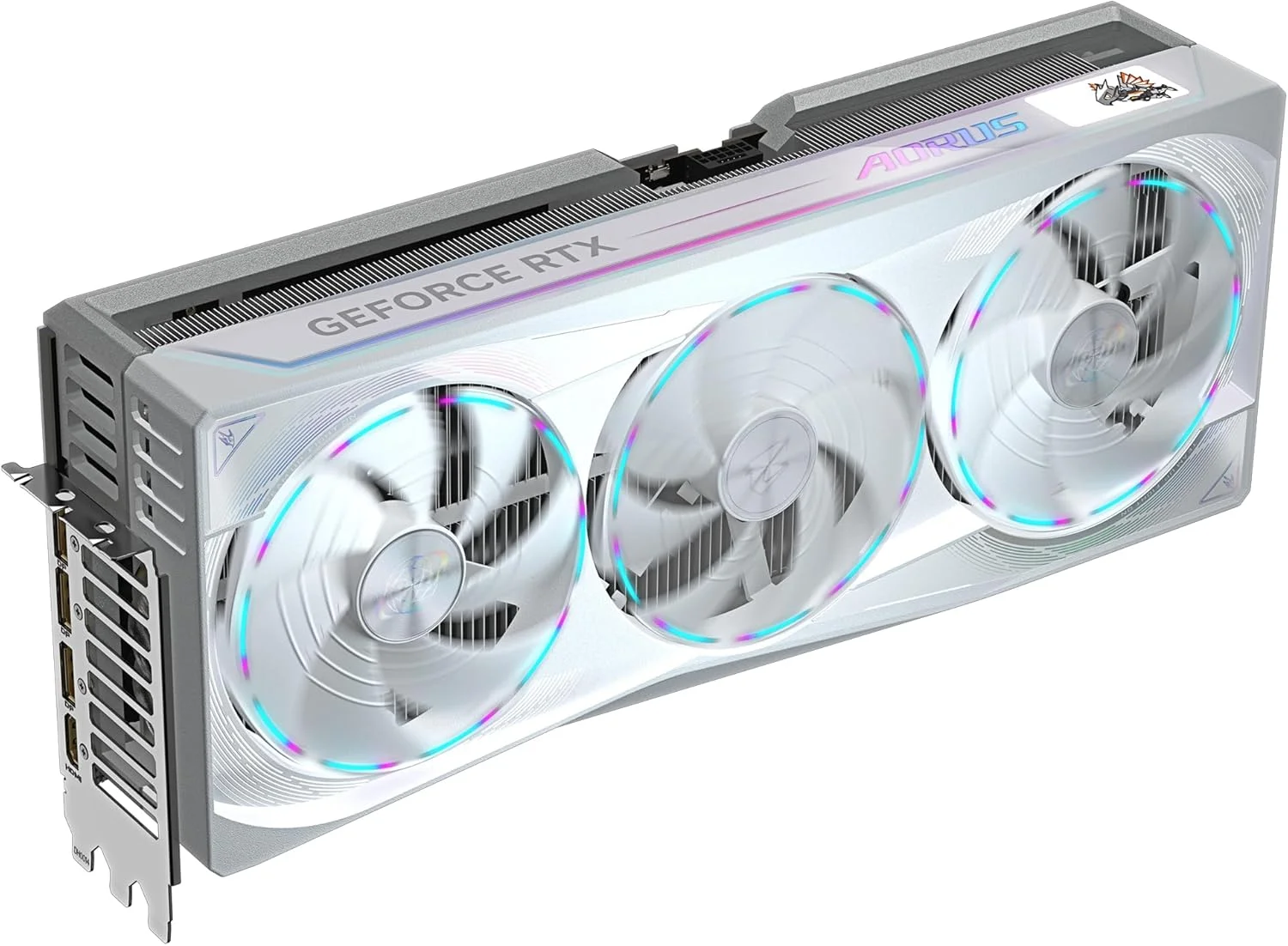 کارت گرافیک گیگابایت AORUS GeForce RTX 5090 MASTER ICE 32G - حافظه 32 گیگابایت GDDR7، رابط 512 بیتی، PCI-E 5.0، فرکانس هسته 2655 مگاهرتز، 3 پورت DP 2.1a، 1 پورت HDMI 2.1b، NVIDIA DLSS 4، مدل GV-N5090AORUSM ICE-32GD کارت گرافیک گیگابایت AORUS GeForce RTX 5090 MASTER ICE 32G - حافظه 32 گیگابایت GDDR7، رابط 512 بیتی، PCI-E 5.0، فرکانس هسته 2655 مگاهرتز، 3 پورت DP 2.1a، 1 پورت HDMI 2.1b، NVIDIA DLSS 4، مدل GV-N5090AORUSM ICE-32GD