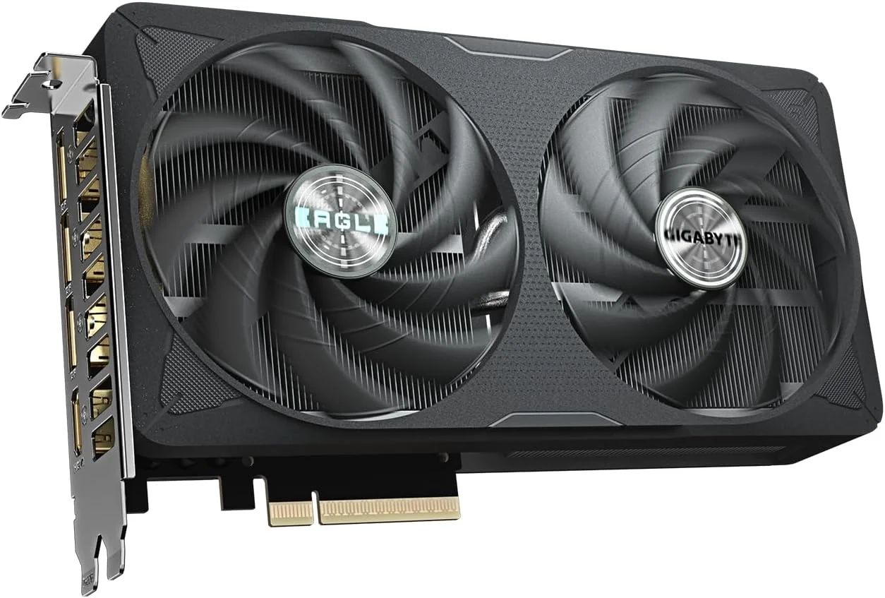 کارت گرافیک گیگابایت GeForce RTX 5060 Ti EAGLE OC 8G - حافظه 8 گیگابایت GDDR7، رابط 128 بیتی، PCI-E 5.0، فرکانس هسته 2617 مگاهرتز، 3 پورت DisplayPort، 1 پورت HDMI، GV-N506TEAGLE OC-8GD کارت گرافیک گیگابایت GeForce RTX 5060 Ti EAGLE OC 8G - حافظه 8 گیگابایت GDDR7، رابط 128 بیتی، PCI-E 5.0، فرکانس هسته 2617 مگاهرتز، 3 پورت DisplayPort، 1 پورت HDMI، GV-N506TEAGLE OC-8GD