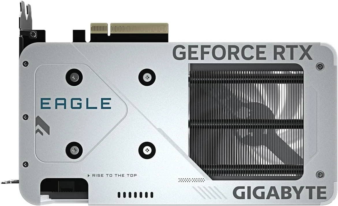 کارت گرافیک گیگابایت GeForce RTX 5060 EAGLE OC ICE 8G - حافظه 8 گیگابایت GDDR7، رابط 128 بیتی، PCI-E 5.0، فرکانس هسته 2550 مگاهرتز، 3 پورت DisplayPort، 1 پورت HDMI، مدل GV-N5060EAGLEOC ICE-8GD