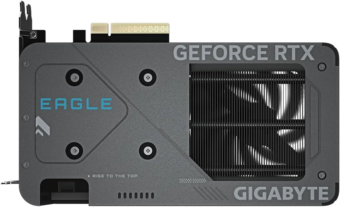 کارت گرافیک گیگابایت GeForce RTX 5060 Eagle OC 8G - حافظه 8 گیگابایت GDDR7، رابط 128 بیتی، PCI-E 5.0، فرکانس هسته 2550 مگاهرتز، 3 پورت DisplayPort، 1 پورت HDMI، GV-N5060EAGLE OC-8GD