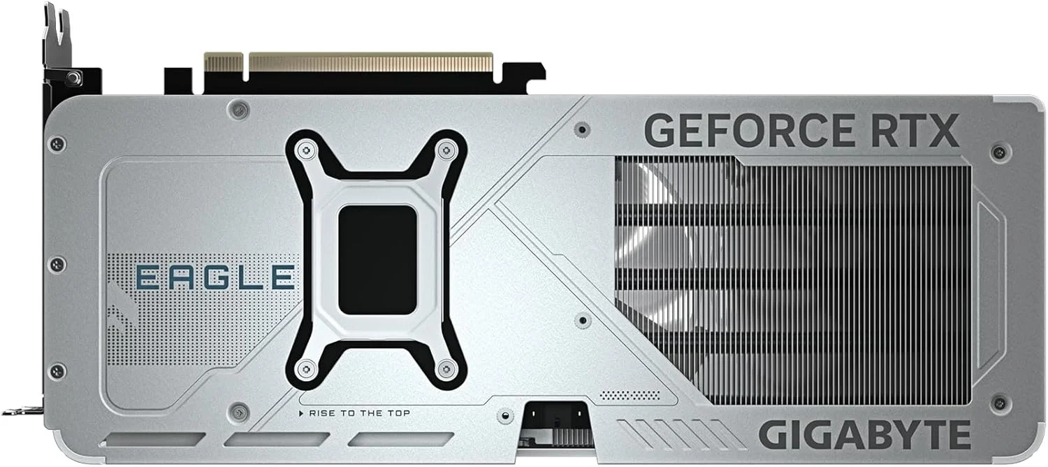 کارت گرافیک گیگابایت GeForce RTX 5070 EAGLE OC ICE SFF 12G - حافظه 12 گیگابایت GDDR7، رابط 192 بیتی، PCI-E 5.0، فرکانس هسته 2587 مگاهرتز، 3 پورت DP 2.1a، 1 پورت HDMI 2.1b، NVIDIA DLSS 4، مدل GV-N5070EAGLEOC ICE-12GD