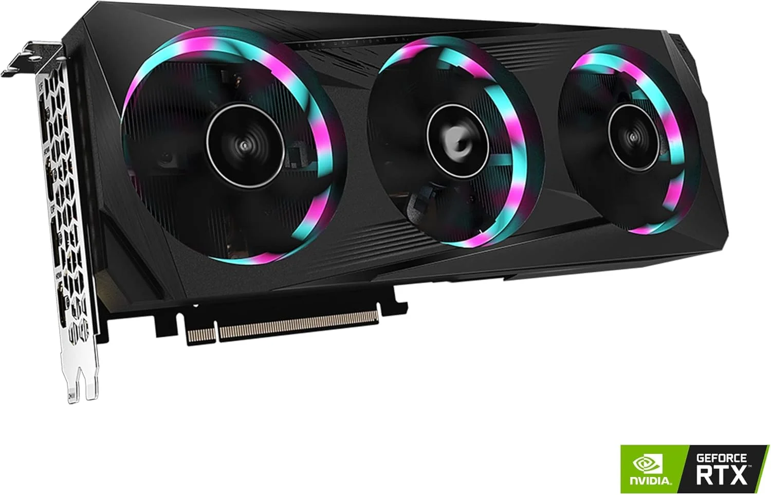 کارت گرافیک GIGABYTE AORUS GeForce RTX 3050 Elite 8G، فن های 3X WINDFORCE، حافظه 8 گیگابایتی GDDR6 128 بیتی GDDR6، کارت ویدیو GV-N3050AORUS E-8GD کارت گرافیک GIGABYTE AORUS GeForce RTX 3050 Elite 8G، فن های 3X WINDFORCE، حافظه 8 گیگابایتی GDDR6 128 بیتی GDDR6، کارت ویدیو GV-N3050AORUS E-8GD