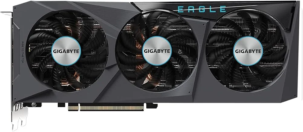کارت گرافیک گیگابایت GeForce RTX 3070 Ti Eagle OC 8G، سیستم خنک کننده WINDFORCE 3X، حافظه 8 گیگابایت 256 بیتی GDDR6X، کارت ویدیو GV-N307TEAGLE OC-8GD