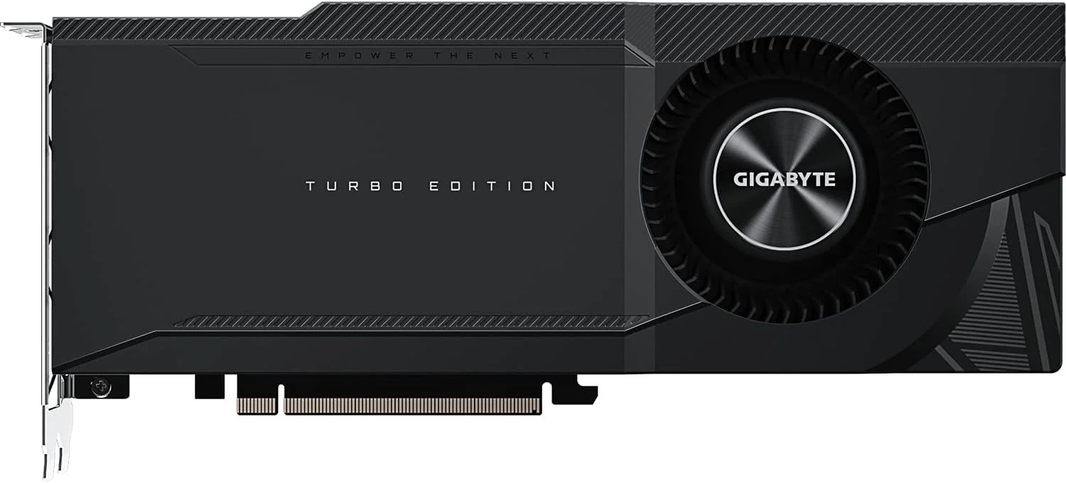 کارت گرافیک گیگابایت GeForce RTX 3080 TURBO 10GB V2 LHR، GV-N3080TURBO-10GD V2 (بازسازی شده)