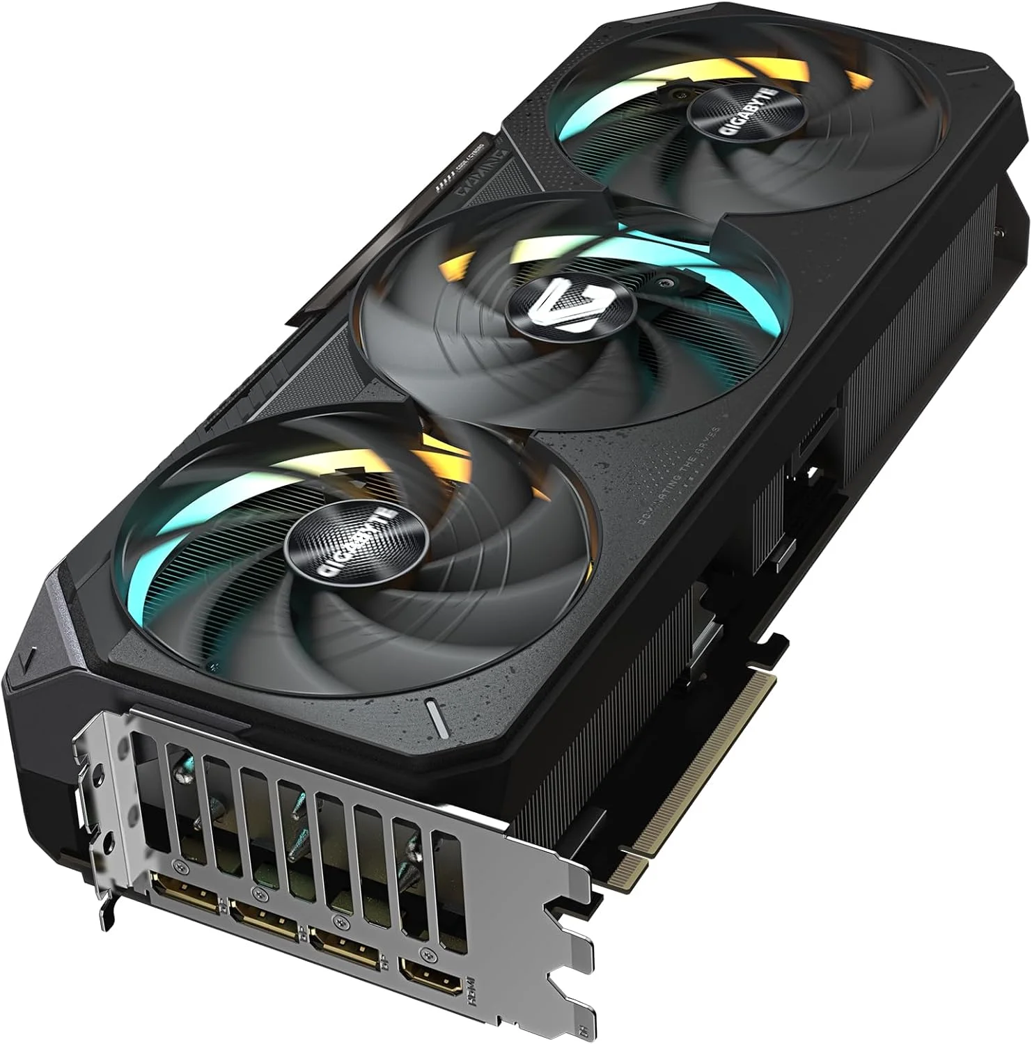 کارت گرافیک گیگابایت GeForce RTX 5080 GAMING OC 16G - حافظه 16 گیگابایت GDDR7، رابط 256 بیتی، PCI-E 5.0، فرکانس هسته 2730 مگاهرتز، 3 پورت DisplayPort، 1 پورت HDMI، GV-N5080GAMING OC-16GD