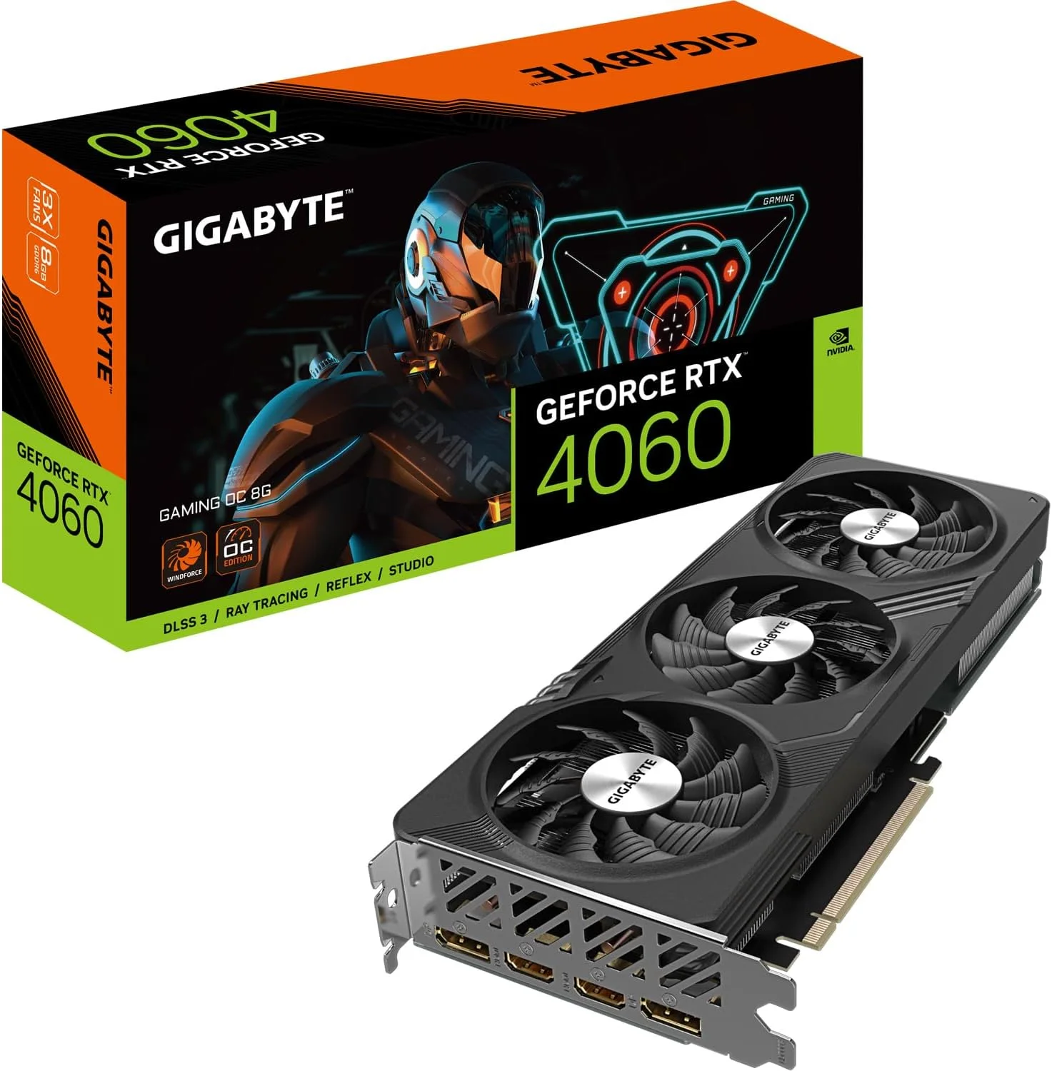 کارت گرافیک گیگابایت GeForce RTX 4060 GAMING OC 8GB