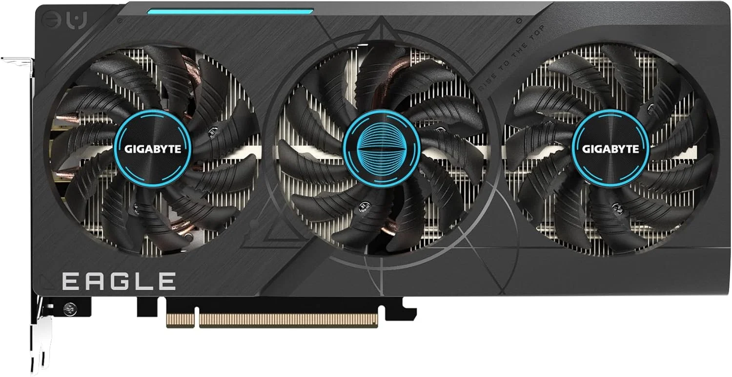 کارت گرافیک GIGABYTE GeForce RTX 4070 Super Eagle OC 12G، سه فن WINDFORCE، حافظه 12 گیگابایت GDDR6X 192 بیتی، کارت ویدیو GV-N407SEAGLE OC-12GD