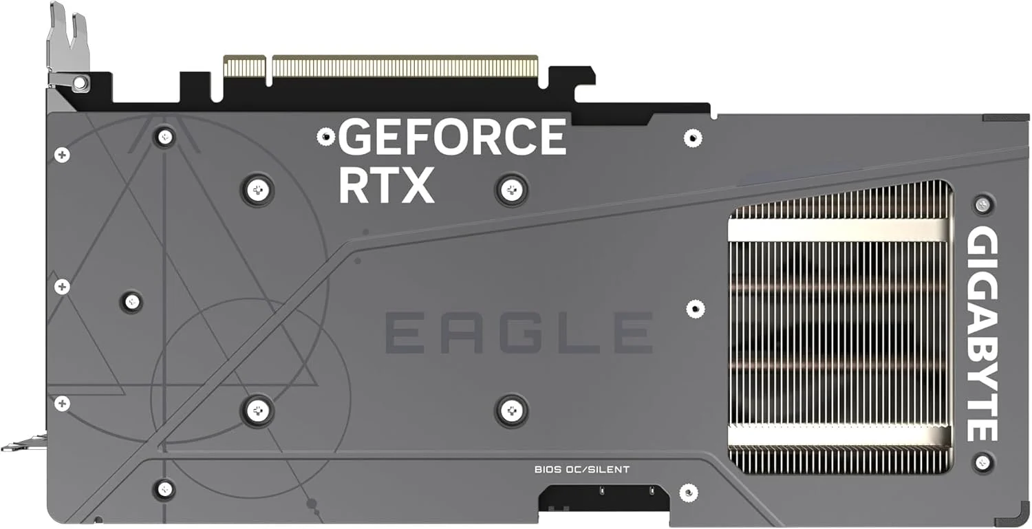 کارت گرافیک GIGABYTE GeForce RTX 4070 Super Eagle OC 12G، سه فن WINDFORCE، حافظه 12 گیگابایت GDDR6X 192 بیتی، کارت ویدیو GV-N407SEAGLE OC-12GD