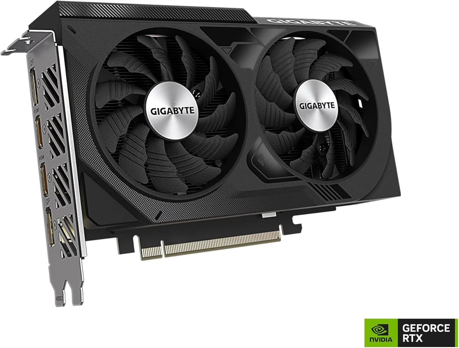 کارت گرافیک گیگابایت GeForce RTX 4060 WINDFORCE OC 8G، دو فن WINDFORCE، حافظه 8 گیگابایتی 128 بیتی GDDR6، کارت ویدیو GV-N4060WF2OC-8GD