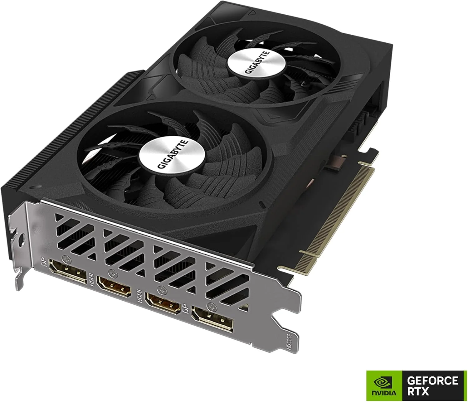 کارت گرافیک گیگابایت GeForce RTX 4060 WINDFORCE OC 8G، دو فن WINDFORCE، حافظه 8 گیگابایتی 128 بیتی GDDR6، کارت ویدیو GV-N4060WF2OC-8GD