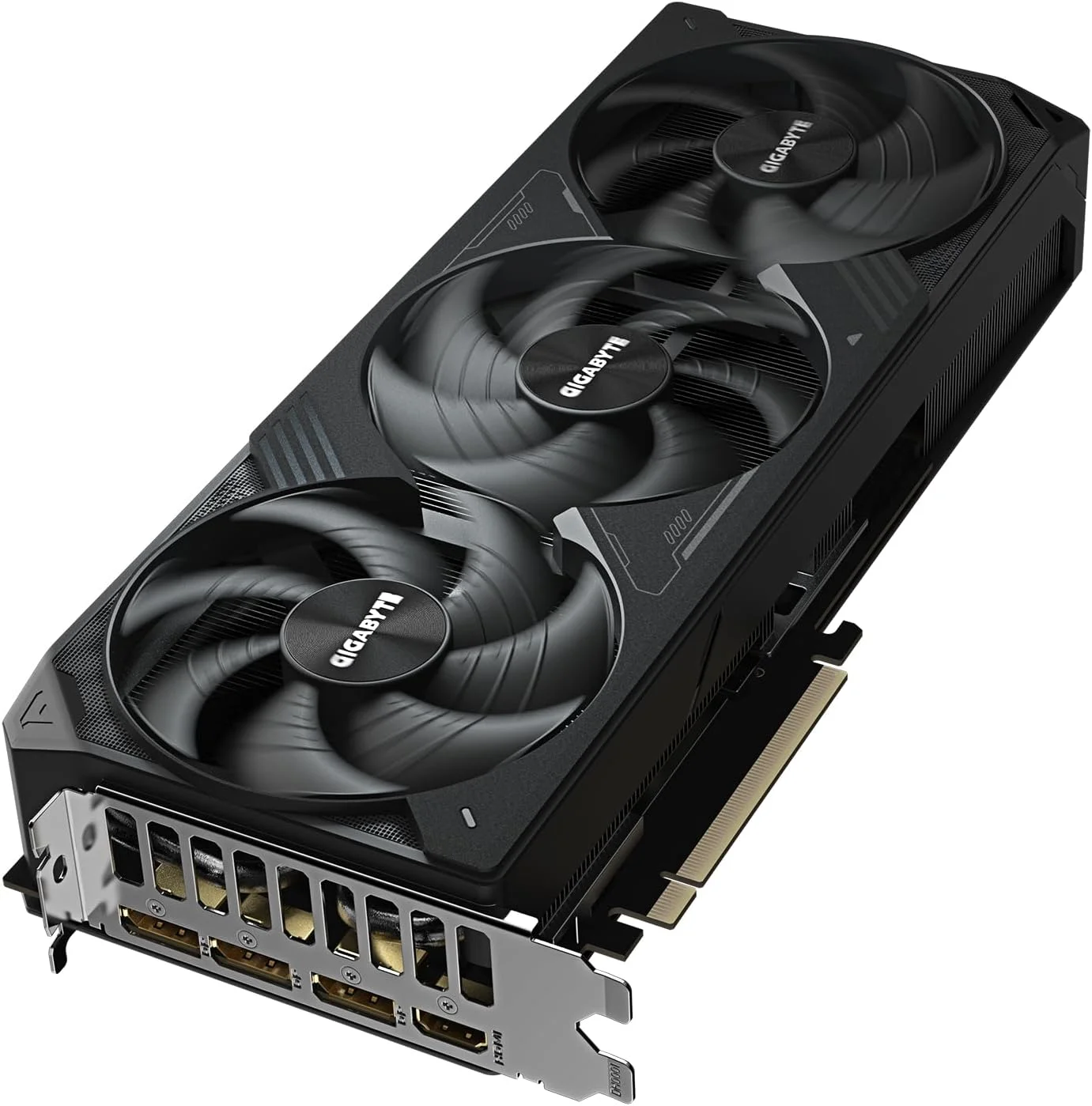 کارت گرافیک گیگابایت GeForce RTX 5080 WINDFORCE OC SFF 16G - حافظه 16 گیگابایت GDDR7، رابط 256 بیتی، PCI-E 5.0، فرکانس هسته 2670 مگاهرتز، 3 پورت DP 2.1a، 1 پورت HDMI 2.1b، مدل GV-N5080WF3OC-16GD