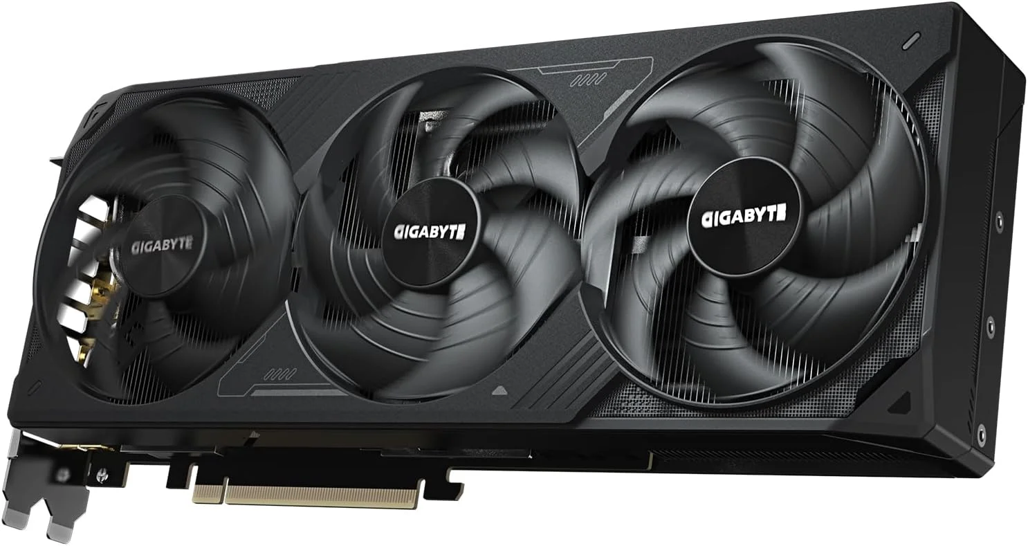 کارت گرافیک GIGABYTE GeForce RTX 5080 WINDFORCE OC SFF 16G، سیستم خنک کننده WINDFORCE، حافظه 16 گیگابایتی GDDR7 256 بیتی، کارت گرافیک GV-N5080WF3OC-16GD