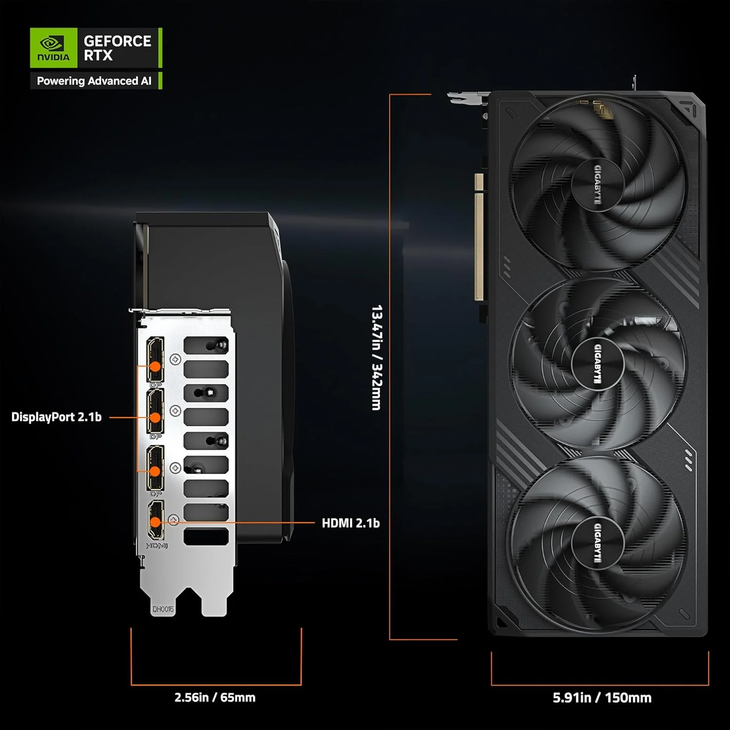 کارت گرافیک GIGABYTE GeForce RTX 5090 WINDFORCE OC 32G، سیستم خنک کننده WINDFORCE، حافظه 32 گیگابایتی 512 بیتی GDDR7، کارت ویدیویی GV-N5090WF3OC-32GD کارت گرافیک GIGABYTE GeForce RTX 5090 WINDFORCE OC 32G، سیستم خنک کننده WINDFORCE، حافظه 32 گیگابایتی 512 بیتی GDDR7، کارت ویدیویی GV-N5090WF3OC-32GD
