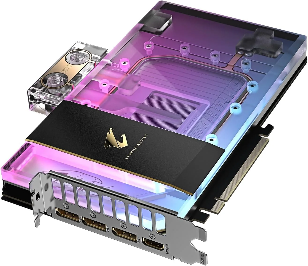 کارت گرافیک گیگابایت AORUS GeForce RTX 5090 XTREME WATERFORCE WB 32G - حافظه 32 گیگابایت GDDR7، 512 بیت، PCI-E 5.0، فرکانس هسته 2655 مگاهرتز، 3 پورت DP 2.1a، 1 پورت HDMI 2.1b، NVIDIA DLSS 4، GV-N5090AORUSX WB-32GD