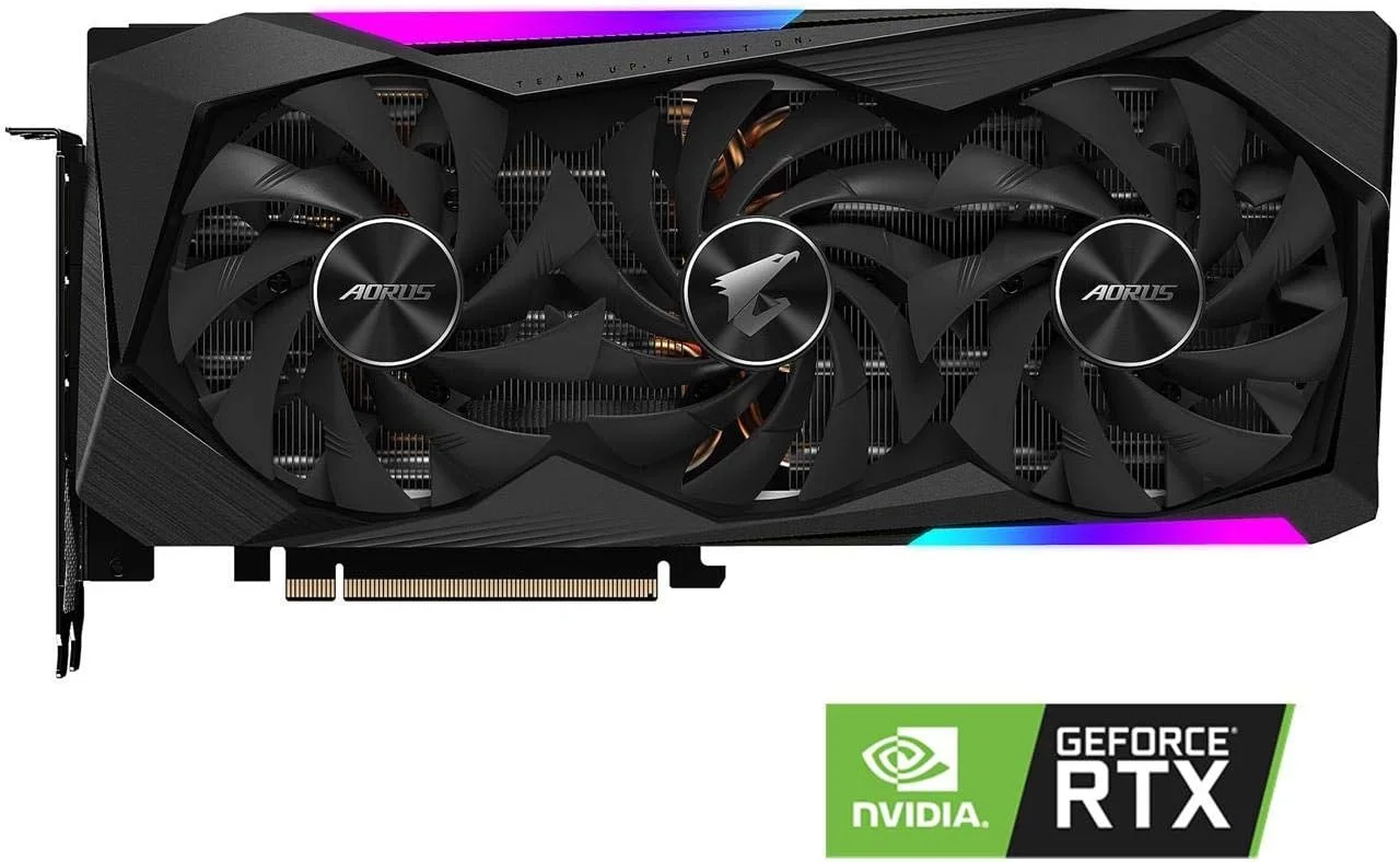 کارت گرافیک گیگابایت AORUS GeForce RTX 3070 MASTER 8G، سه فن WINDFORCE، حافظه 8 گیگابایت GDDR6 256 بیتی، کارت ویدیو GV-N3070AORUS M-8GD