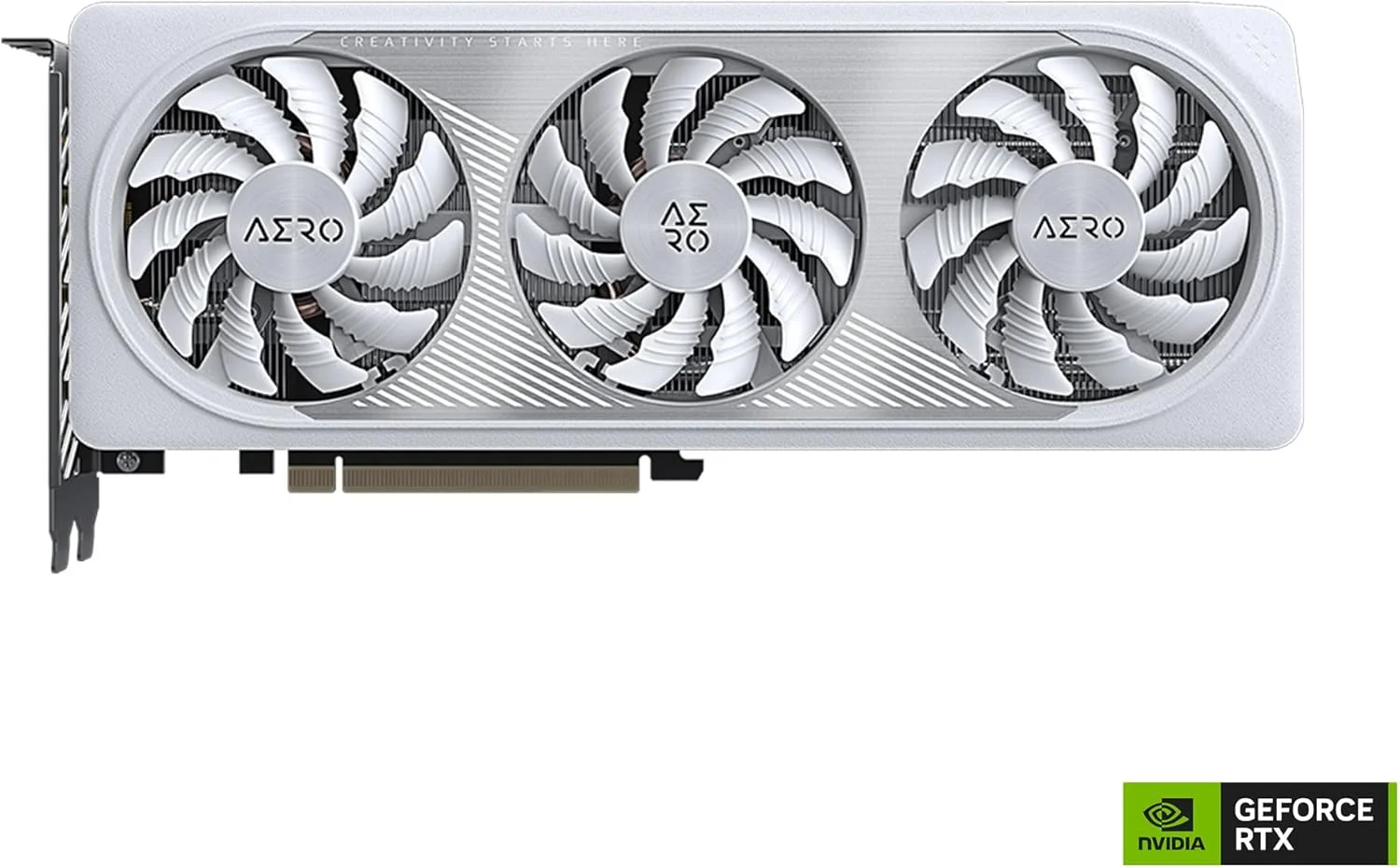 کارت گرافیک گیگابایت GeForce RTX 4060 AERO OC 8G، سه فن WINDFORCE، حافظه 8 گیگابایتی 128 بیتی GDDR6، کارت ویدیویی GV-N4060AERO OC-8GD