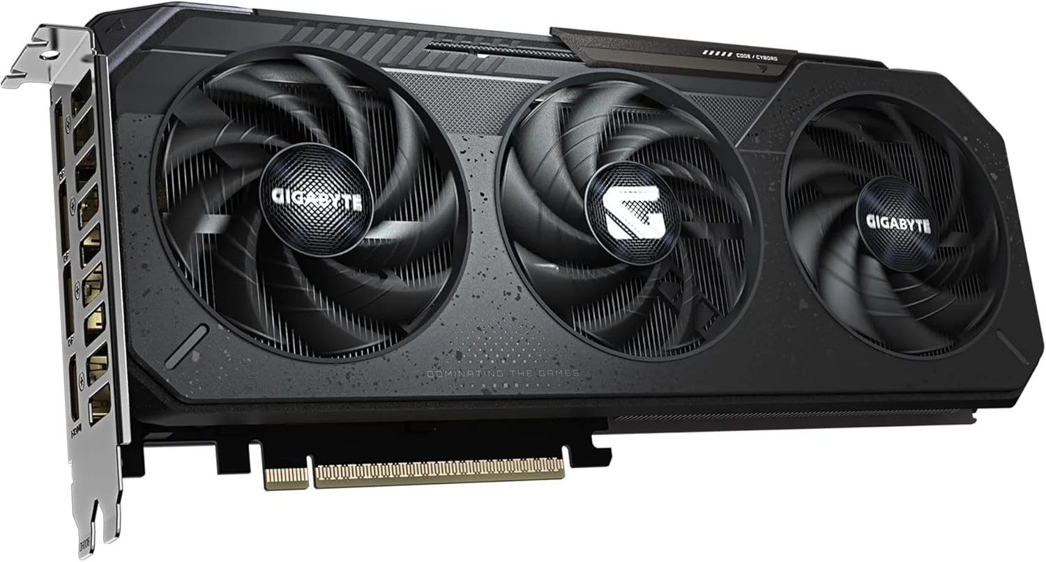 کارت گرافیک GIGABYTE GeForce RTX 5060 Gaming OC 8G، حافظه 8 گیگابایت GDDR7 128 بیتی، PCIe 5.0، سیستم خنک کننده WINDFORCE، کارت گرافیک GV-N5060GAMING OC-8GD