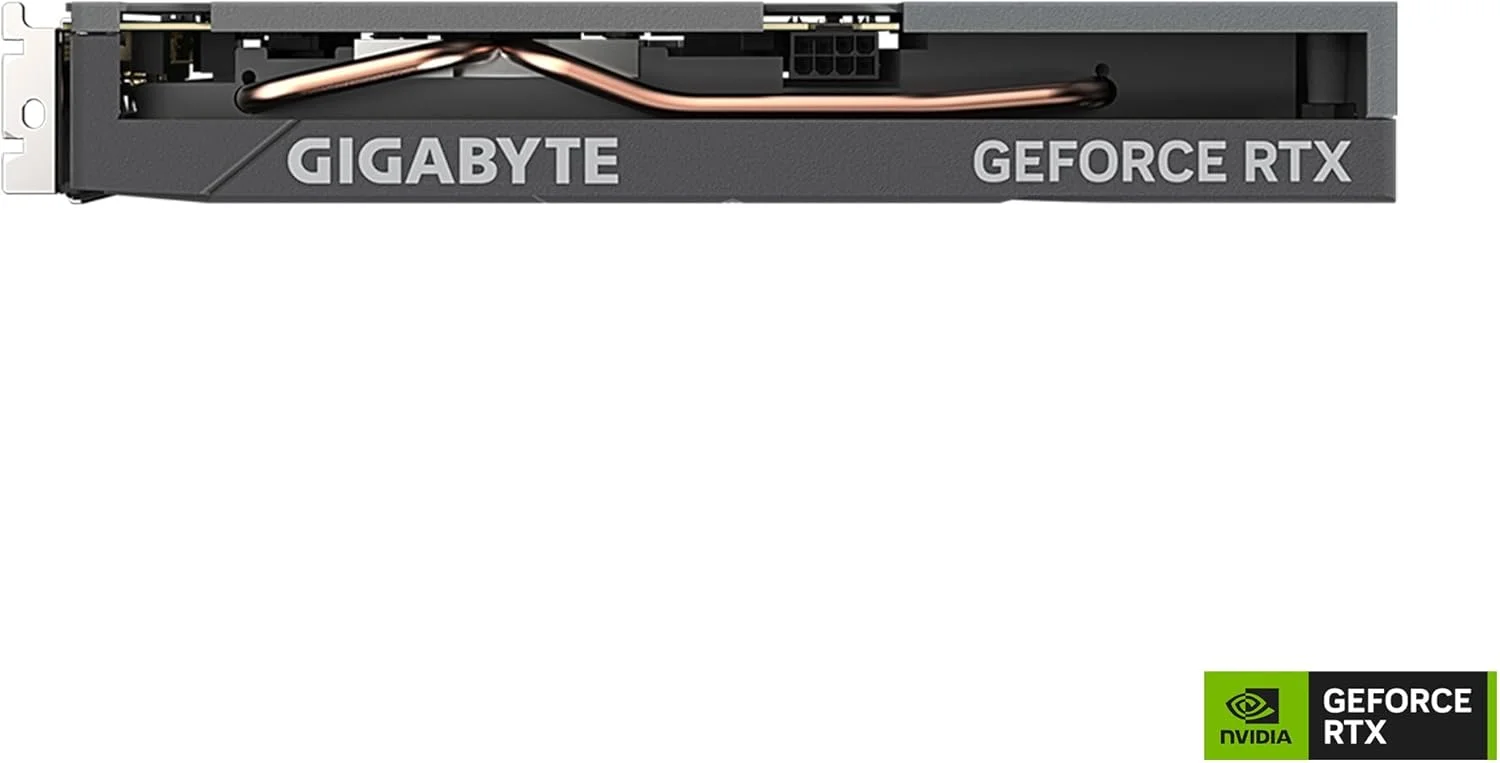 کارت گرافیک گیگابایت GeForce RTX 4060 Eagle OC 8G، سه فن WINDFORCE، حافظه 8 گیگابایتی 128 بیتی GDDR6، کارت ویدیویی GV-N4060EAGLE OC-8GD