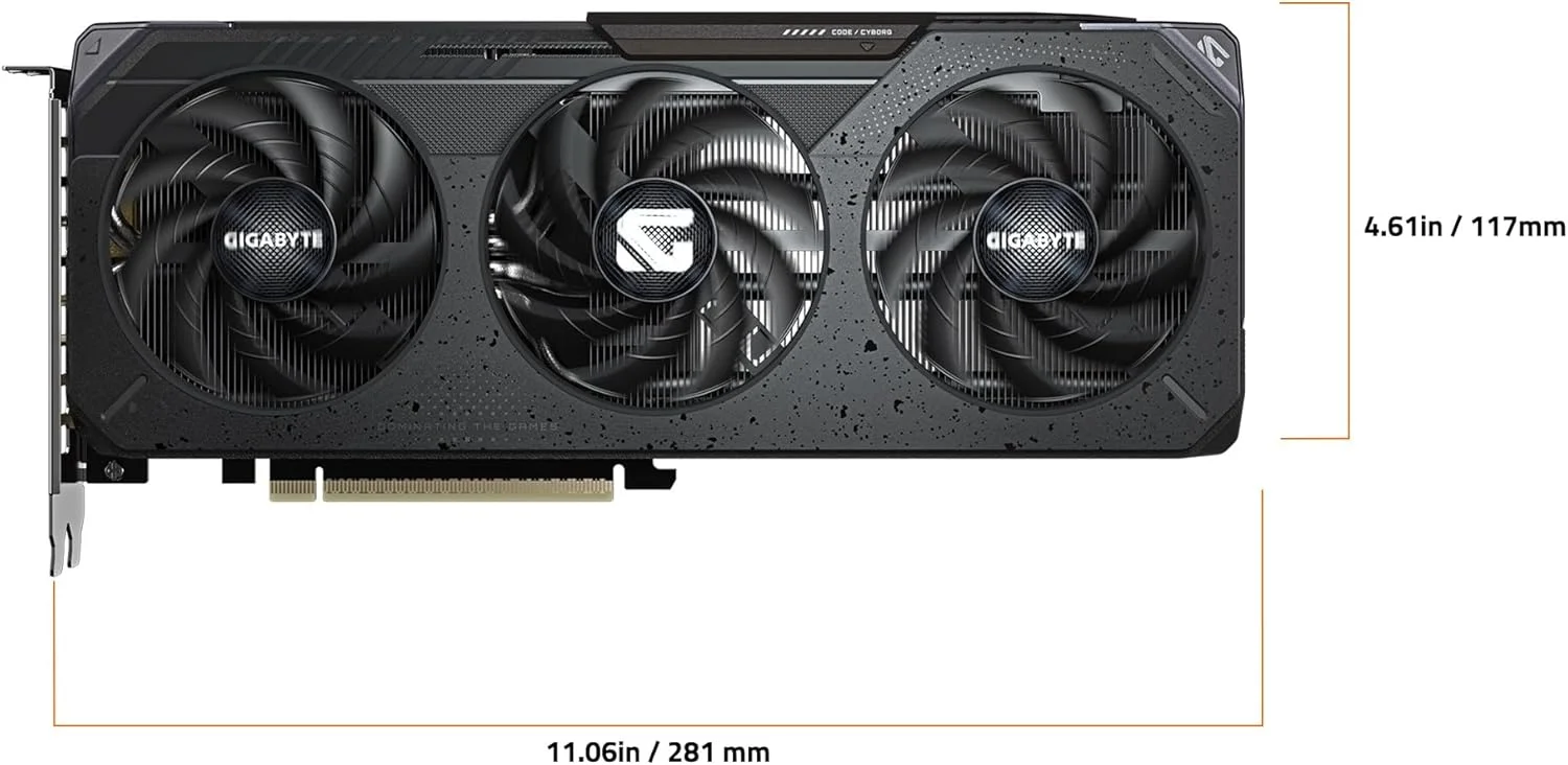 کارت گرافیک GIGABYTE GeForce RTX 5060 Gaming OC 8G، حافظه 8 گیگابایت GDDR7 128 بیتی، PCIe 5.0، سیستم خنک کننده WINDFORCE، کارت گرافیک GV-N5060GAMING OC-8GD