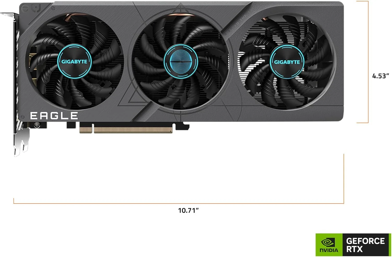 کارت گرافیک گیگابایت GeForce RTX 4060 Eagle OC 8G، سه فن WINDFORCE، حافظه 8 گیگابایتی 128 بیتی GDDR6، کارت ویدیویی GV-N4060EAGLE OC-8GD
